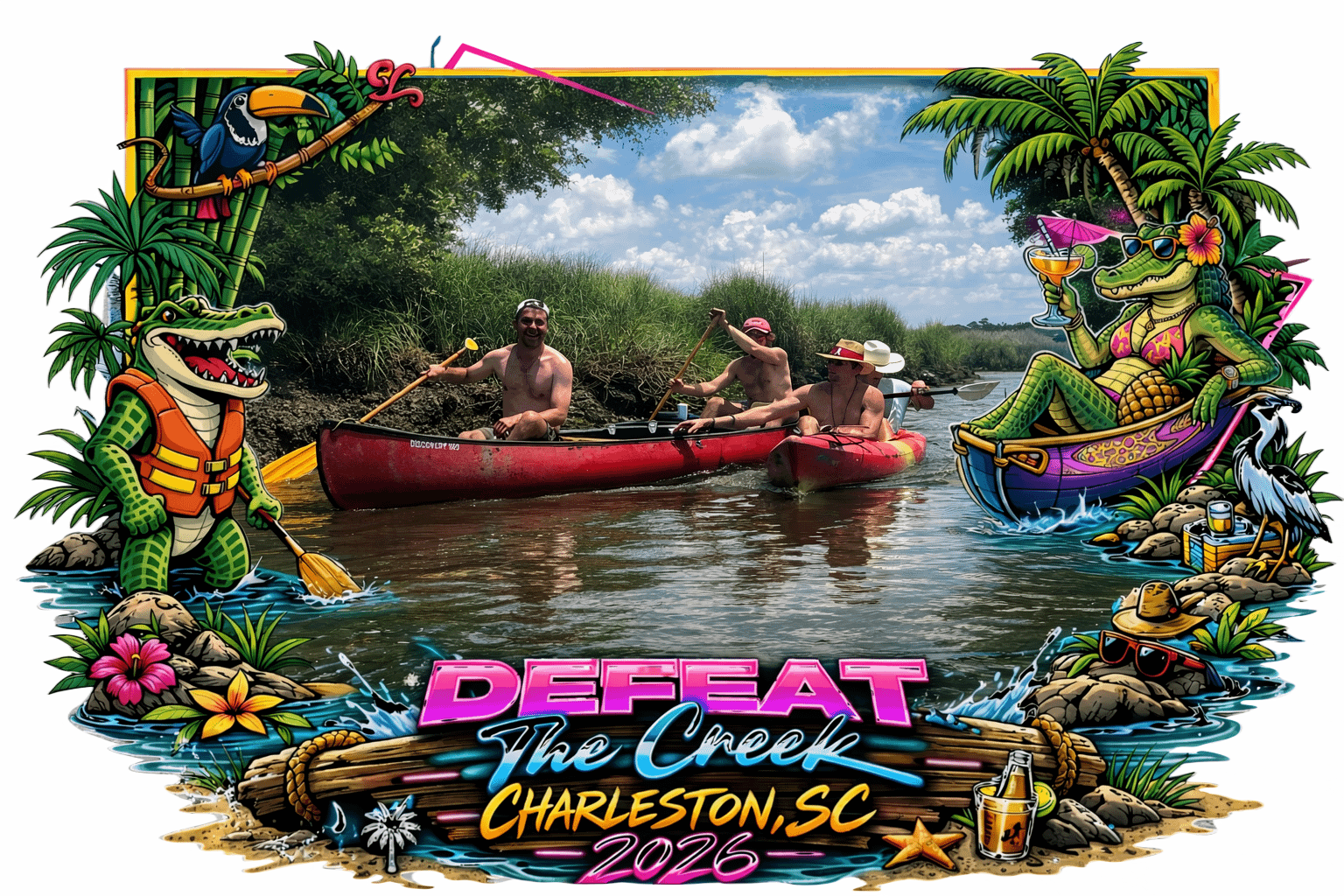 Defeat the Creek marshy scene